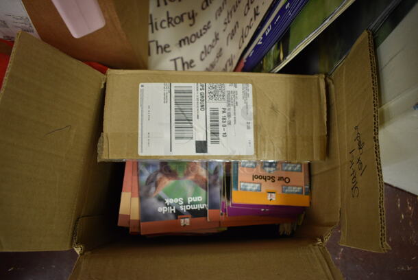 ALL ONE MONEY! Lot of Various Cardboard Boxes of Books and Toys. BUYER MUST REMOVE. (Clearview Elementary - Room 4) - Image 9 of 10