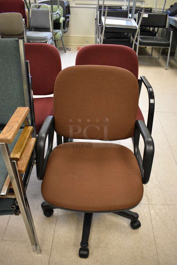 8 Various Chairs; 4 Blue, Orange Brown, 2 Red and Gray. BUYER MUST REMOVE. Includes 22x21x28. 8 Times Your Bid! (Clearview Elementary - Room 7) - Image 2 of 5