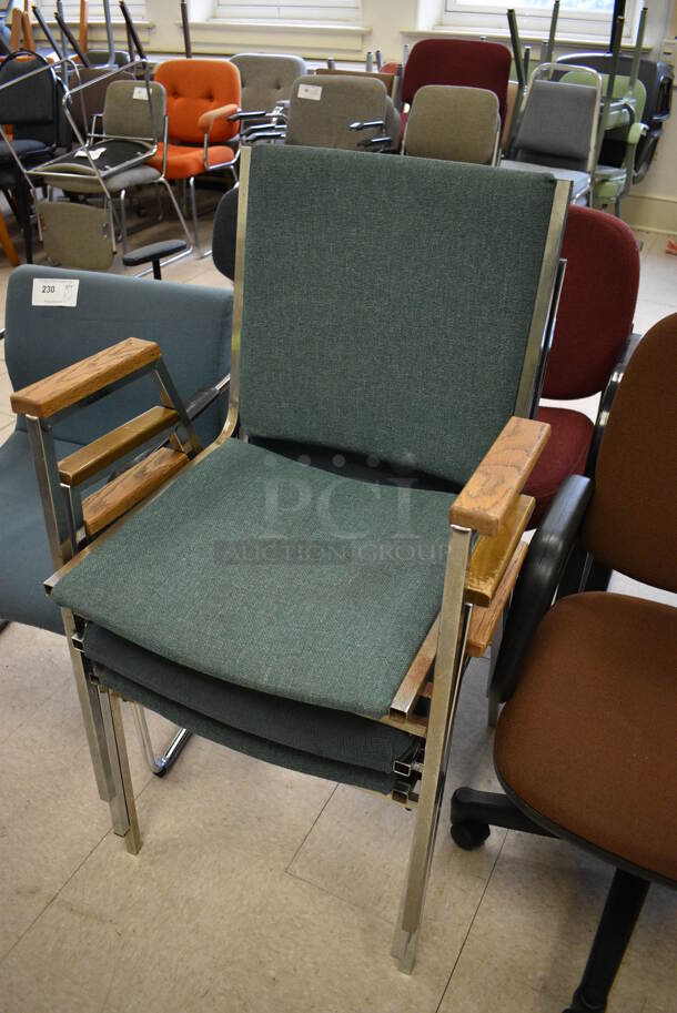 8 Various Chairs; 4 Blue, Orange Brown, 2 Red and Gray. BUYER MUST REMOVE. Includes 22x21x28. 8 Times Your Bid! (Clearview Elementary - Room 7) - Image 3 of 5