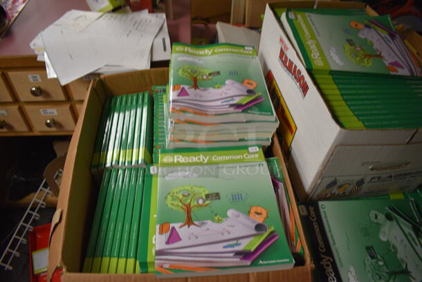 ALL ONE MONEY! MEGA ROOM LOT Including Various Books, Textbooks and Bins! Does Not Include Bookshelves. BUYER MUST REMOVE. (Clearview Elementary - Lower Level) - Image 3 of 12