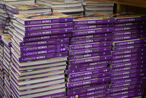 ALL ONE MONEY! MEGA ROOM LOT Including Various Books, Textbooks and Bins! Does Not Include Bookshelves. BUYER MUST REMOVE. (Clearview Elementary - Lower Level) - Image 10 of 12