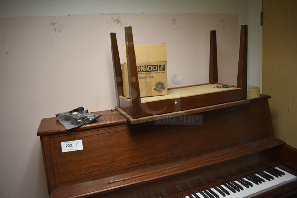 Kohler & Campbell Wood Pattern Piano and Bench. BUYER MUST REMOVE. 57x24x48. (Clearview Elementary - Lower Level) - Image 4 of 7