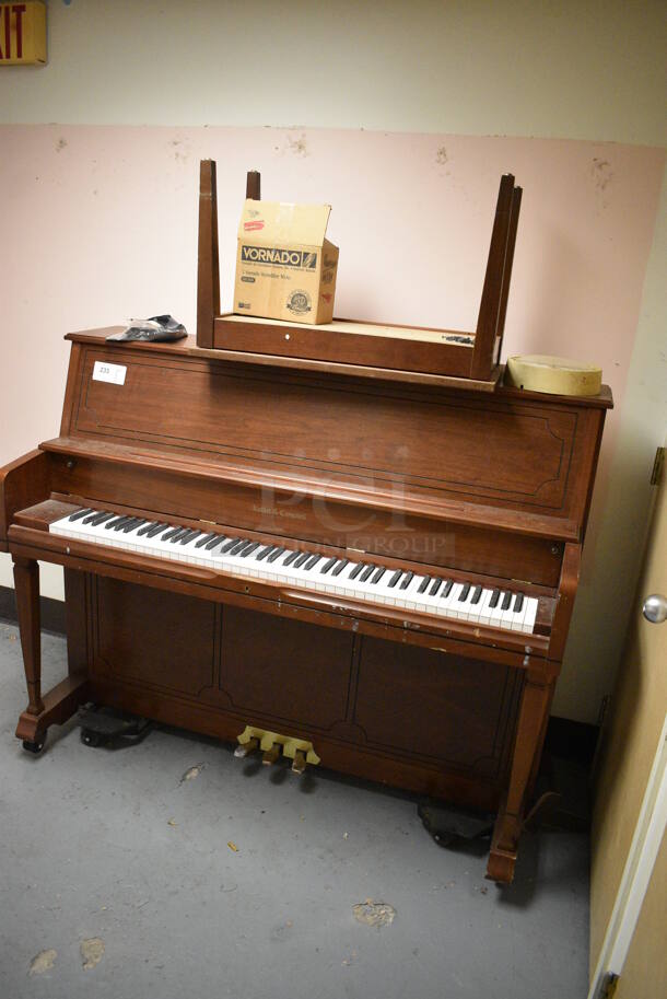 Kohler & Campbell Wood Pattern Piano and Bench. BUYER MUST REMOVE. 57x24x48. (Clearview Elementary - Lower Level) - Image 5 of 7