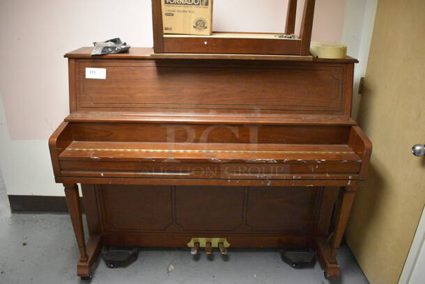 Kohler & Campbell Wood Pattern Piano and Bench. BUYER MUST REMOVE. 57x24x48. (Clearview Elementary - Lower Level) - Image 6 of 7