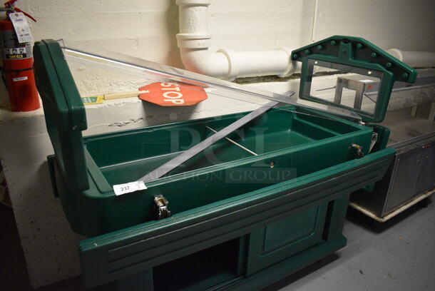Cambro Green Poly Portable Buffet Station on Commercial Casters. BUYER MUST REMOVE. 70x40x53. (Clearview Elementary - Lower Level) - Image 2 of 5