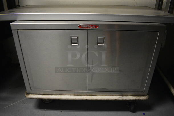 2 Units; Hatco Model GRBW-42 Metal Commercial Warming Shelf and Servolift Eastern Model P5-10-2 2 Door 2 Door Food Warmer on Commercial Casters. BUYER MUST REMOVE. 120 Volts, 1 Phase. 42x24x21, 32x24x21. 2 Times Your Bid! (Clearview Elementary - Lower Level) - Image 4 of 8