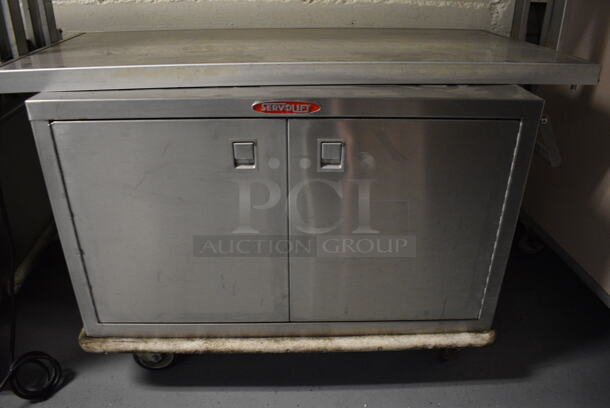 2 Units; Hatco Model GRBW-42 Metal Commercial Warming Shelf and Servolift Eastern Model P5-10-2 2 Door 2 Door Food Warmer on Commercial Casters. BUYER MUST REMOVE. 120 Volts, 1 Phase. 42x24x21, 32x24x21. 2 Times Your Bid! (Clearview Elementary - Lower Level) - Image 5 of 7