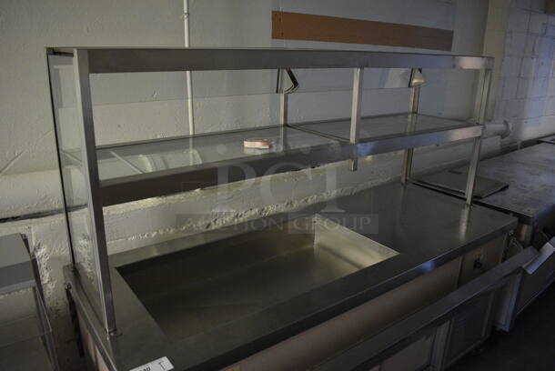Servolift Eastern Model 502-3R Metal Commercial Portable Buffet Station w/ 2 Over Shelves and Tray Slide on Commercial Casters. BUYER MUST REMOVE. 120/208 Volts, 1 Phase. 76.5x44x64. (Clearview Elementary - Lower Level) - Image 7 of 10
