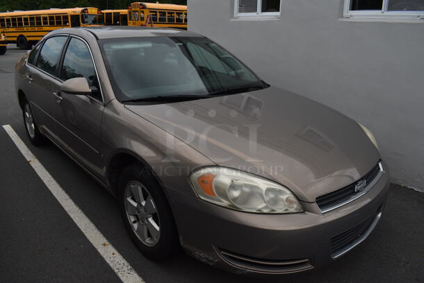 2006 Chevrolet Impala LT Four Door Sedan w/ 3500 V6 Engine. Odometer Reads 165,079. VIN 2G1WT55K569139931. Title In Hand. This Vehicle Was In Working Condition When Last Used But Has Been Sitting and Will Need It's Battery To Be Jumped. See Lot #10 For Additional Pictures.