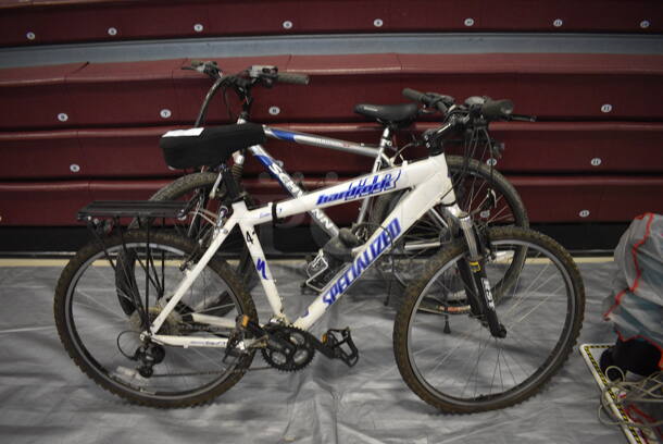 2 Bicycles; Hardrock Specialized and Schwinn Ranger. Includes 36x67x35. 2 Times Your Bid! (Middle School Gym)