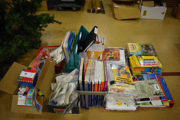 ALL ONE MONEY! Lot of Various Items Including Books Including Red Tailed Hawks and Imagination at Work. (Chipperfield Elementary Gym)