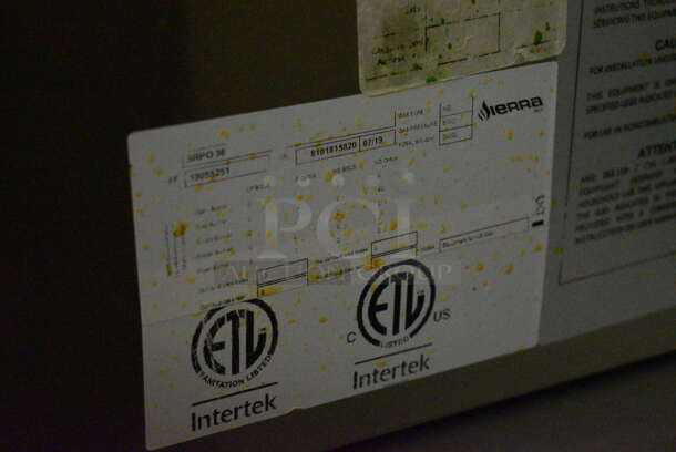 2019 Sierra Model SRPO 36 Stainless Steel Commercial Countertop Natural Gas Powered Pizza Oven w/ Cooking Stones and Pizza Peel. Item Was in Working Condition on Last Day of Business. 36x29x28.5. (kitchen) - Image 5 of 6