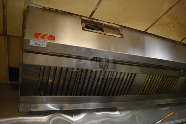 20' Stainless Steel Commercial Return Air Grease Hood w/ Lights and Filters. BUYER MUST REMOVE. 240x54x18. (kitchen) - Image 3 of 9