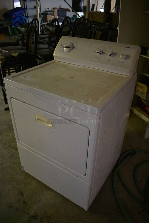 Kenmore Metal Front Load Dryer. BUYER MUST REMOVE. 27x27x43. (basement) - Image 2 of 5