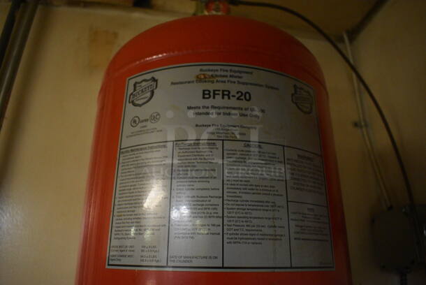 Buckeye Model BFR-20 Fire Suppression Tank and Control Box. BUYER MUST REMOVE. 12x12x32. (kitchen) - Image 3 of 6