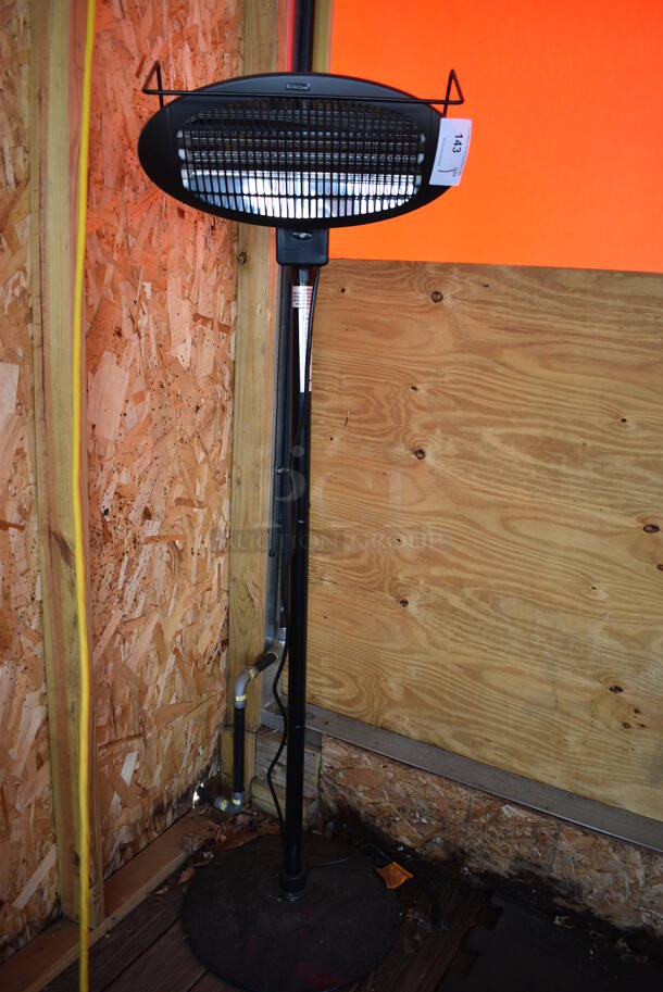 Trustech Model HCH-1500 Metal Floor Style Heater. Item Was in Working Condition on Last Day of Business. 20x20x65. (patio)
