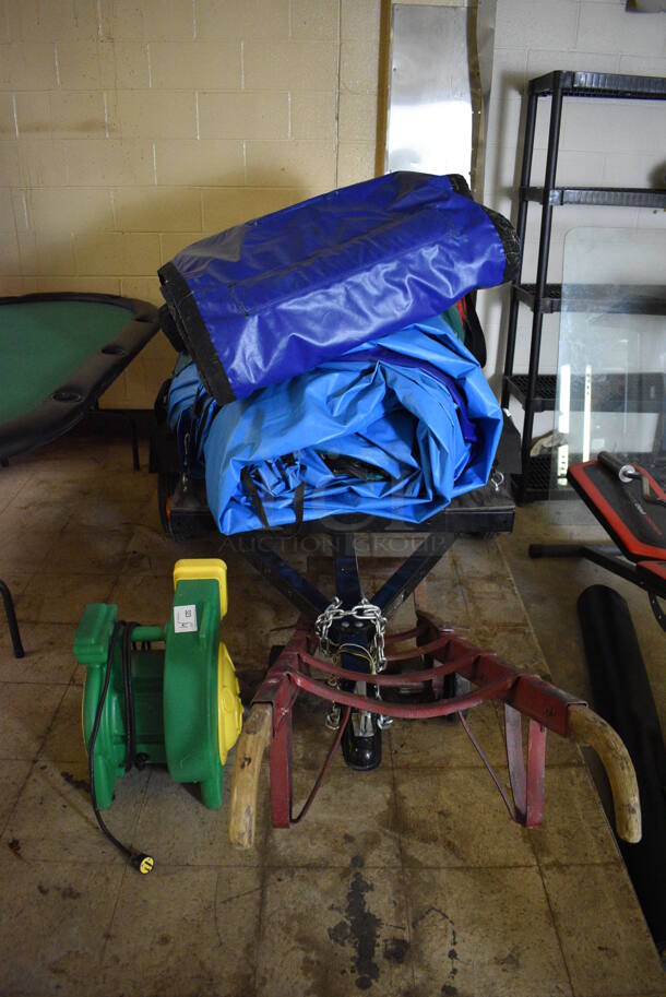 Commercial Inflatable Slide w/ Blower and Trailer. (basement) - Image 2 of 7