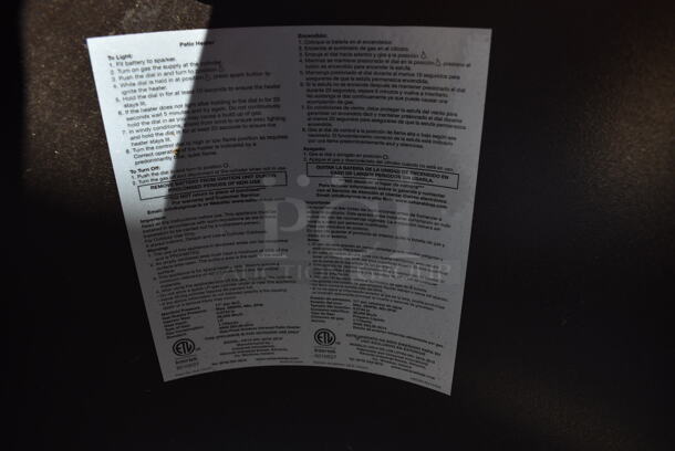 Hampton Bay Model HD10 Metal Floor Style Propane Gas Powered Outdoor Patio Heater. 38,200 BTU. 32x32x94 - Image 5 of 7