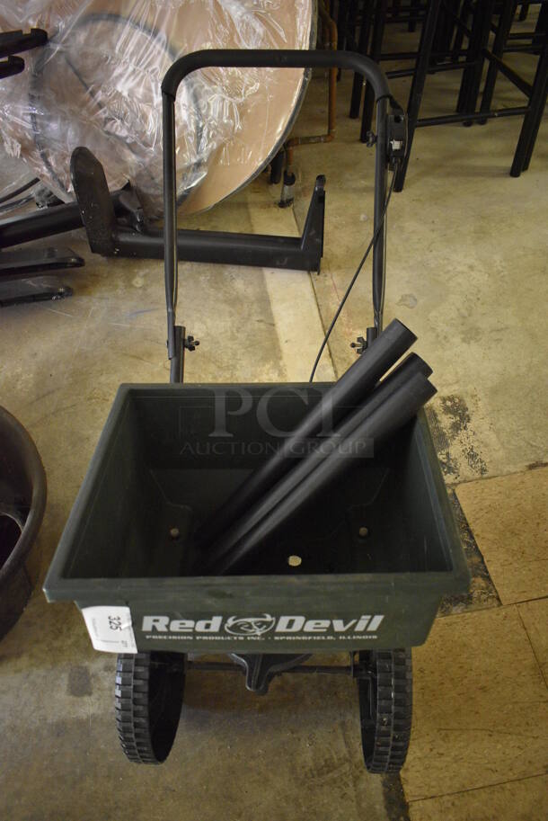 Red Devil Seed Spreader. 17x17x49. (basement) - Image 1 of 4