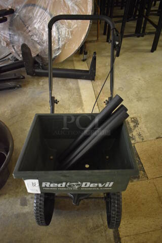Red Devil Seed Spreader. 17x17x49. (basement)