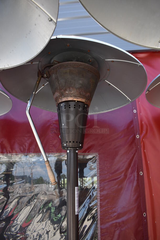 Hampton Bay Model HD10 Metal Floor Style Propane Gas Powered Outdoor Patio Heater. 38,200 BTU. 32x32x94 - Image 4 of 7