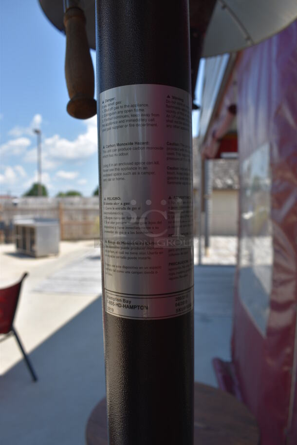 Hampton Bay Model HD10 Metal Floor Style Propane Gas Powered Outdoor Patio Heater. 38,200 BTU. 32x32x94 - Image 5 of 7