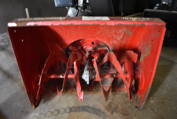 MTD Yard Machines Metal Electric Start Self Propelled Snow Thrower. Working Condition Is Unknown. 24x53x44. (basement) - Image 2 of 7