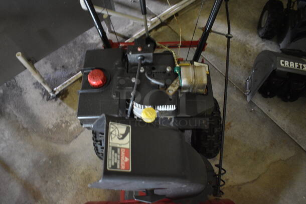 MTD Yard Machines Metal Electric Start Self Propelled Snow Thrower. Working Condition Is Unknown. 24x53x44. (basement) - Image 6 of 7