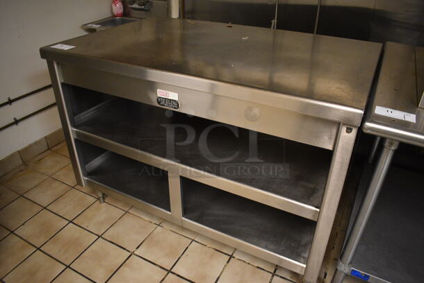 Sterling Stainless Steel Table w/ Under Shelves. 48x31x35 - Image 2 of 5