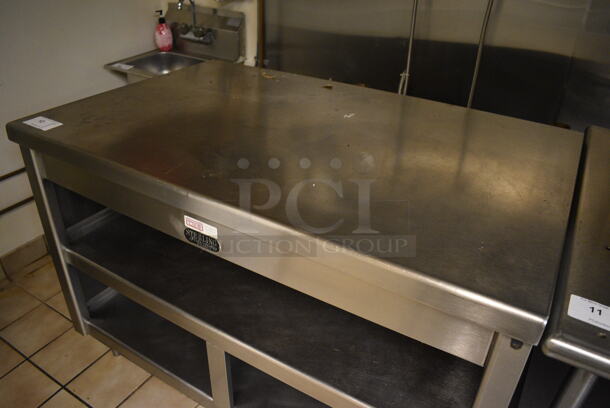 Sterling Stainless Steel Table w/ Under Shelves. 48x31x35 - Image 3 of 5