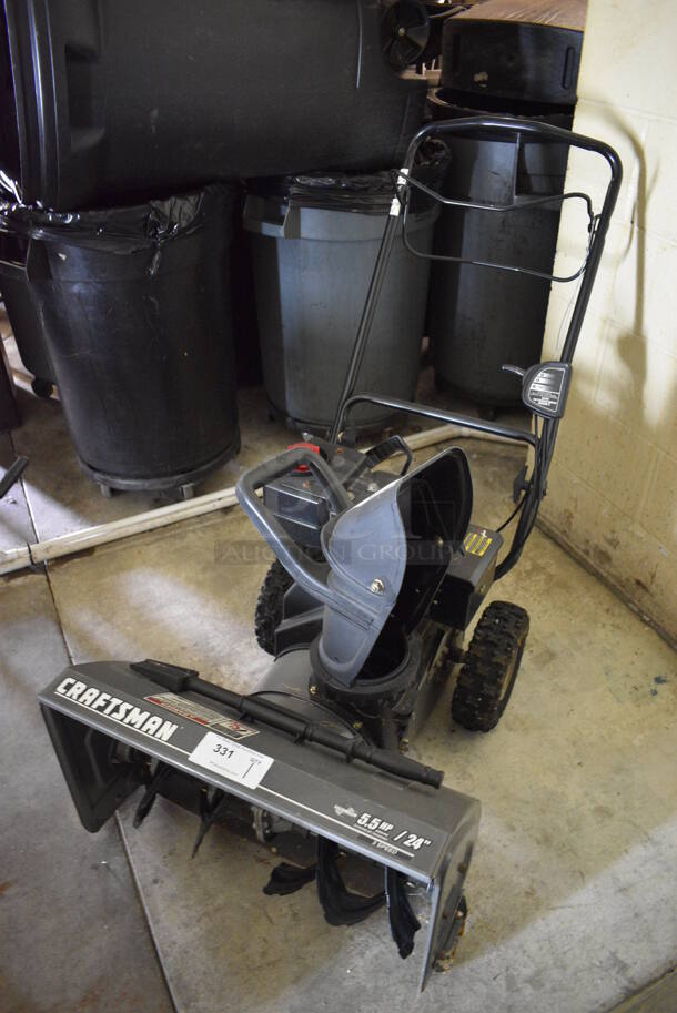 Craftsman 5.5 HP Metal Snow Thrower. Working Condition Is Unknown. 24x45x39. (basement) - Image 2 of 6