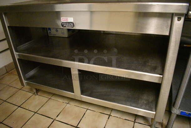 Sterling Stainless Steel Table w/ Under Shelves. 48x31x35 - Image 4 of 5