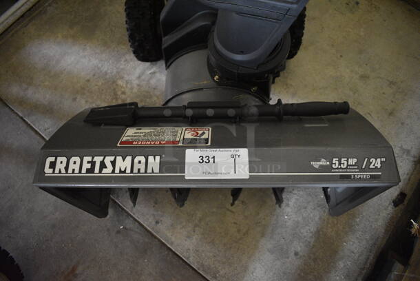 Craftsman 5.5 HP Metal Snow Thrower. Working Condition Is Unknown. 24x45x39. (basement) - Image 5 of 6