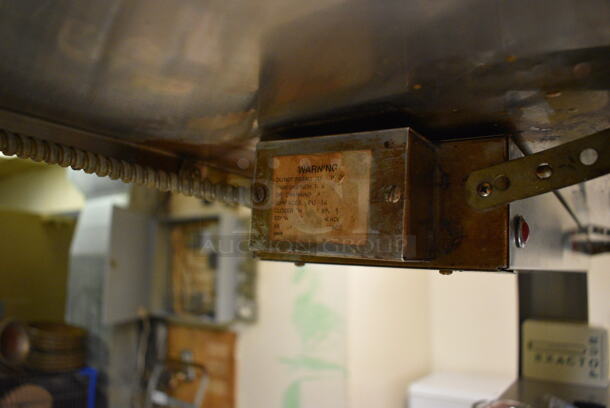 Stainless Steel Commercial Table w/ Cecilware Heat Strip, Back Splash, Can Opener in Mount, Dual Over Shelf and Under Shelf. Does Not Come w/ Contents. BUYER MUST REMOVE. 72x30x61. (kitchen) - Image 8 of 10