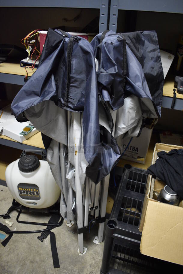 ALL ONE MONEY! Room Lot of Various Shelving and Contents Including Glassware, Computer Towers For Parts, Spools of Wire, Cleaner and Metal Cabinet. BUYER MUST REMOVE. (basement) - Image 10 of 12