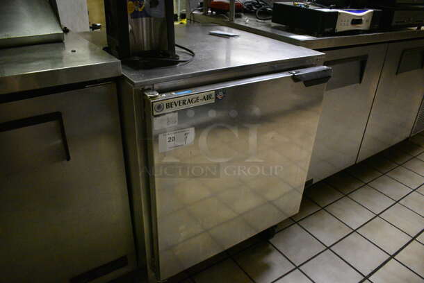 Beverage Air Model UCF27A-24 Stainless Steel Commercial Single Door Undercounter Freezer on Commercial Casters. 115 Volts, 1 Phase. 27x30.5x34.5. Tested and Working! (kitchen) - Image 3 of 7