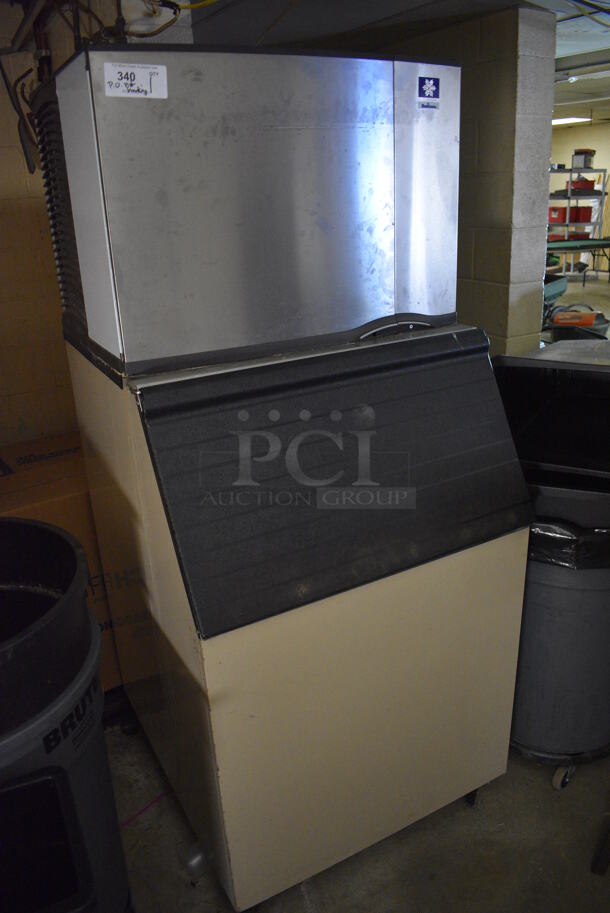 Manitowoc Model SY0604A Stainless Steel Commercial Ice Head on Commercial Ice Bin. BUYER MUST REMOVE. 208-230 Volts, 1 Phase. 30x36x72. Tested and Powers On But Does Not Function. (basement) - Image 2 of 7