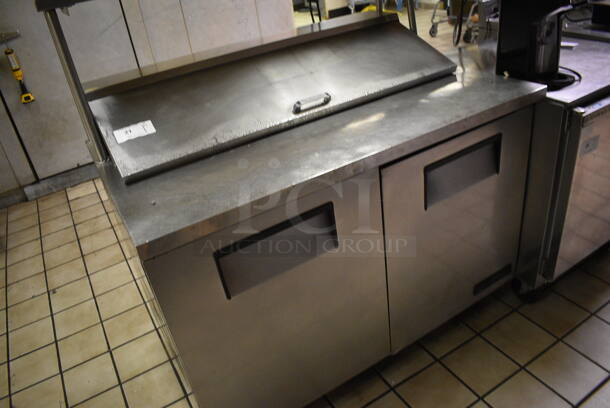 True Model TSSU-48-12 Stainless Steel Commercial Sandwich Salad Prep Table Bain Marie Mega Top. Does Not Come w/ Over Shelf. 115 Volts, 1 Phase. 48x30x44. Tested and Working But Unit Doesn't Consistently Stay In Safe Temperature Range. (kitchen) - Image 2 of 10