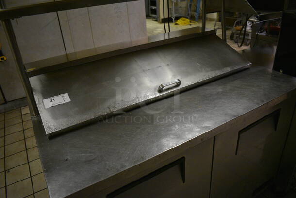 True Model TSSU-48-12 Stainless Steel Commercial Sandwich Salad Prep Table Bain Marie Mega Top. Does Not Come w/ Over Shelf. 115 Volts, 1 Phase. 48x30x44. Tested and Working But Unit Doesn't Consistently Stay In Safe Temperature Range. (kitchen) - Image 3 of 10