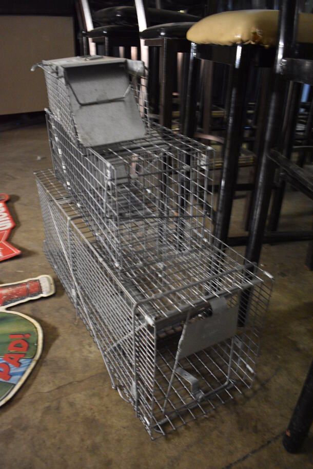 3 Metal Live Animal Traps. Includes 32x10x12. 3 Times Your Bid! (basement) - Image 2 of 3