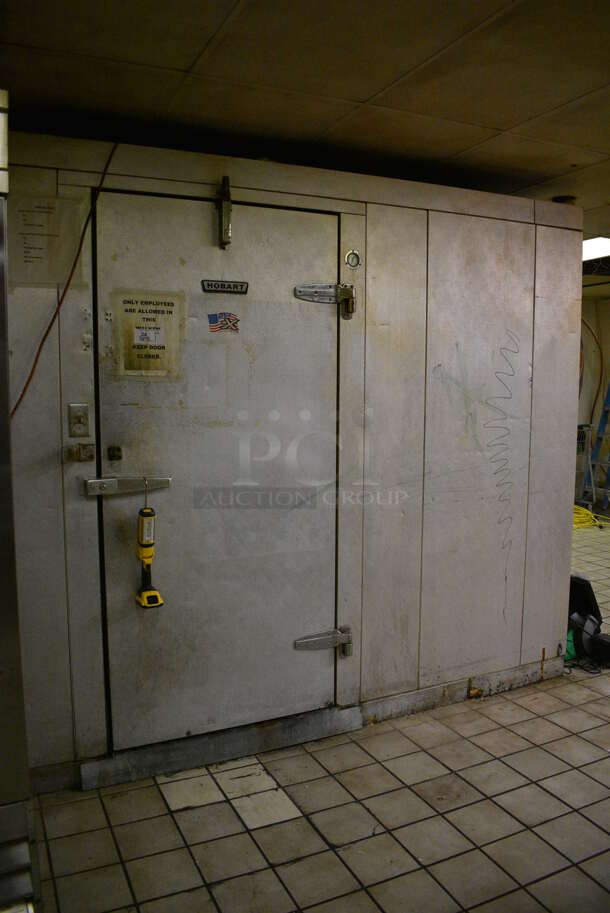 Hobart 11.5'x11.5'x7.5' Walk In Cooler Box w/ Floor, Condenser and Compressor (that is located on the roof). BUYER MUST REMOVE. (kitchen) - Image 2 of 12