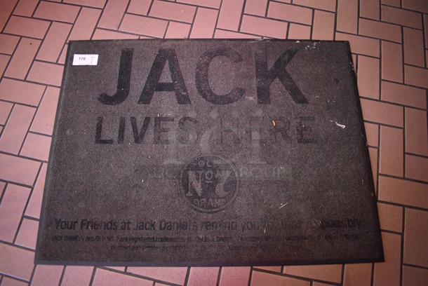 Jack Lives Here Gray Floor Mat. 48x36. (vestibule)