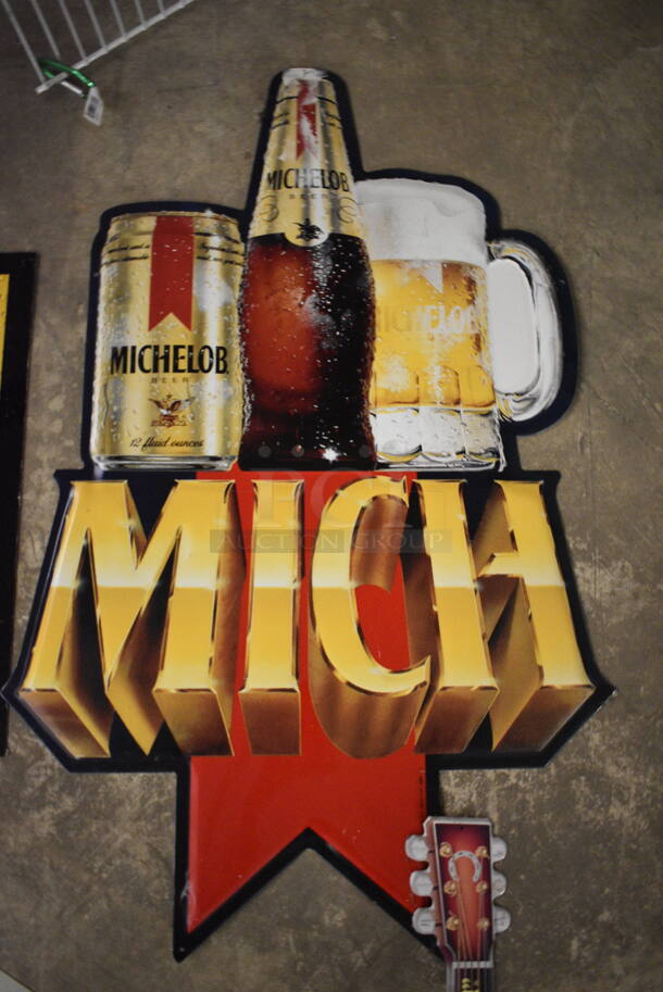 4 Various Metal Signs; Coors, Mich, Coors Light and Old Milwaukee. Includes 31x15. 4 Times Your Bid! (basement) - Image 4 of 5