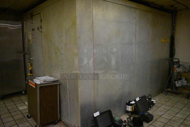 Hobart 11.5'x11.5'x7.5' Walk In Cooler Box w/ Floor, Condenser and Compressor (that is located on the roof). BUYER MUST REMOVE. (kitchen) - Image 3 of 12