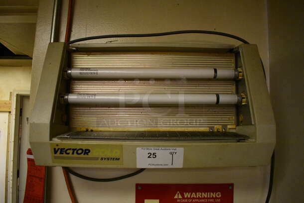 Vector Gold System Metal Wall Mount Bug Zapper. Item Was in Working Condition on Last Day of Business. 21.5x5x12. (kitchen)