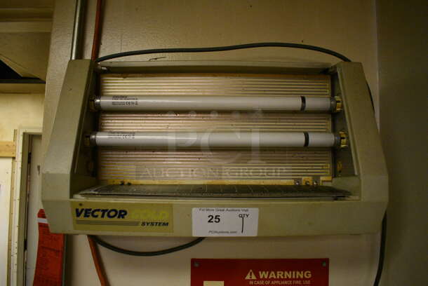 Vector Gold System Metal Wall Mount Bug Zapper. Item Was in Working Condition on Last Day of Business. 21.5x5x12. (kitchen) - Image 1 of 6