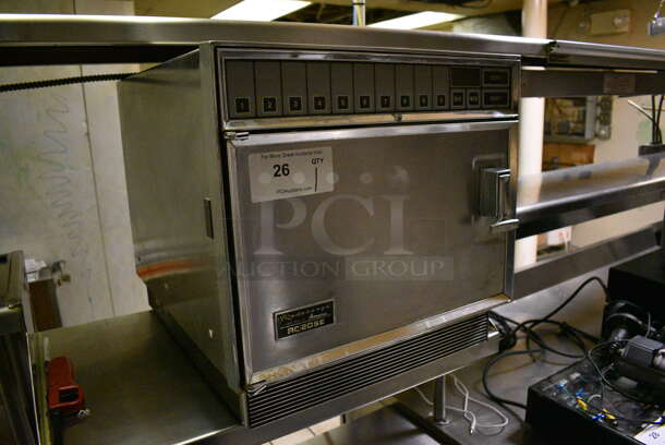 Amana Radarange Model RC/20SE Stainless Steel Commercial Countertop Microwave Oven. Item Was in Working Condition on Last Day of Business. 18x23x18. (kitchen) - Image 3 of 9