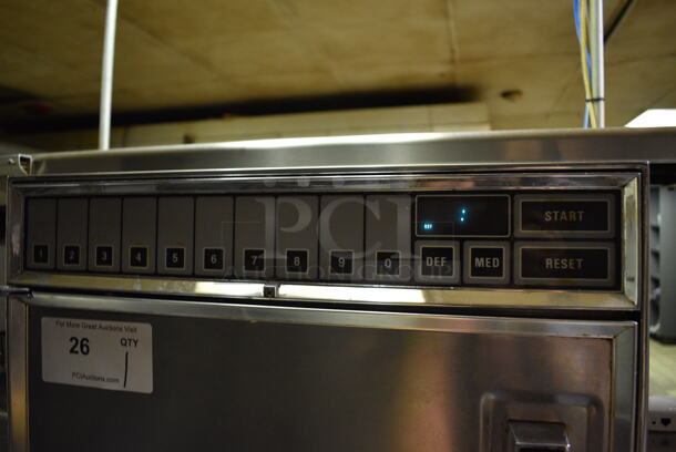 Amana Radarange Model RC/20SE Stainless Steel Commercial Countertop Microwave Oven. Item Was in Working Condition on Last Day of Business. 18x23x18. (kitchen) - Image 6 of 9