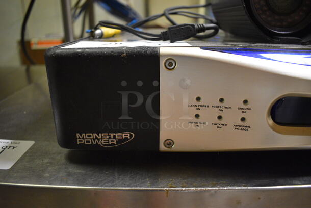 Monster Power HDP-2500 High Definition PowerCenter and 2 Day and Night DSP Color Cameras. 17x12x4. (kitchen) - Image 4 of 7