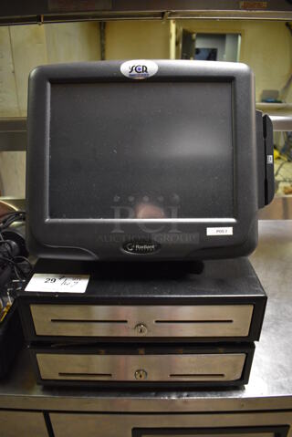 Radiant 15" POS Monitor w/ 2 Metal Cash Drawers. (kitchen)